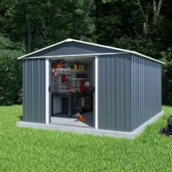 Yardmaster 10x13ft Metal Apex Shed