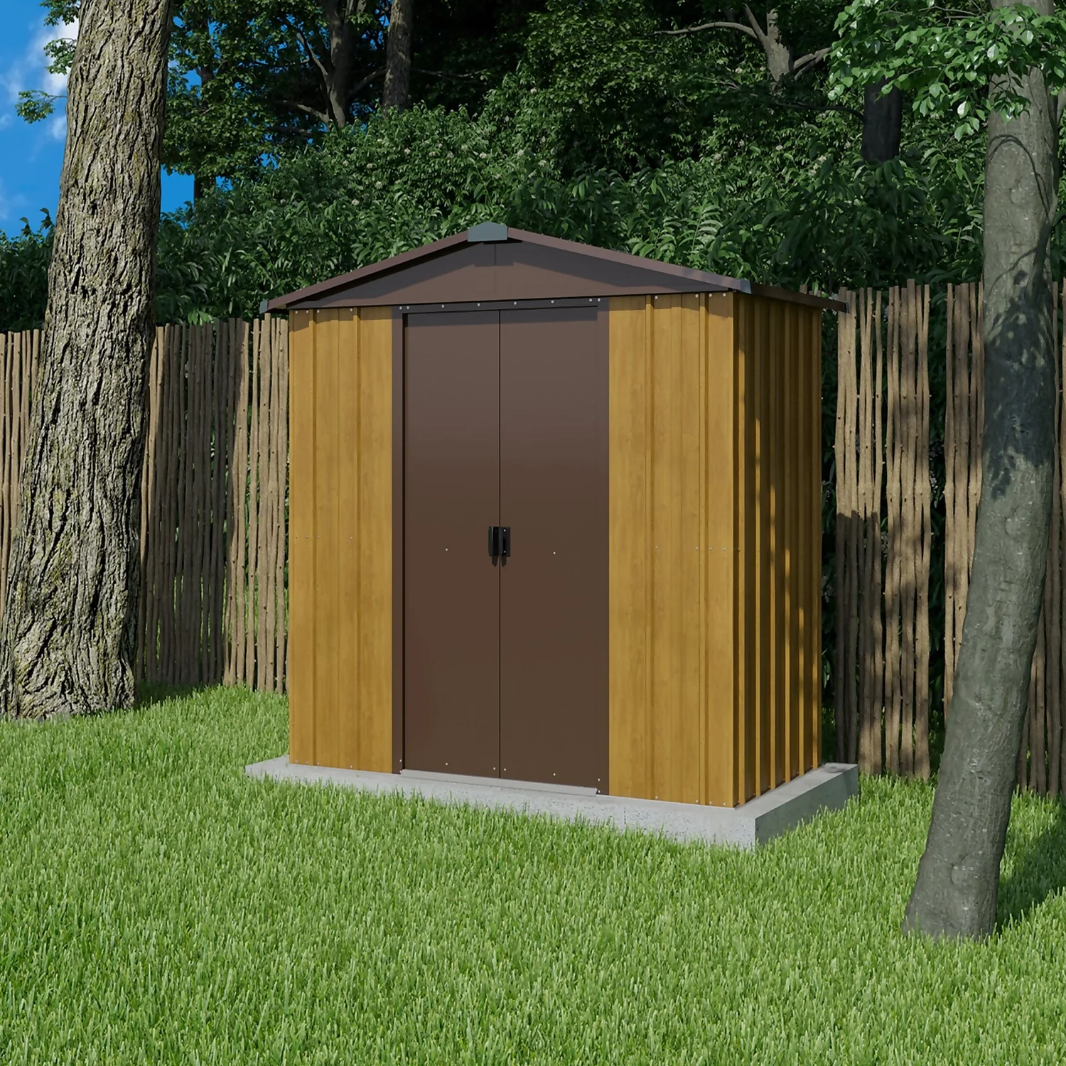 Yardmaster 6x4.5ft Wood Effect Shed 5 Yardmaster 6x4.5ft Wood Effect Shed - Image 3