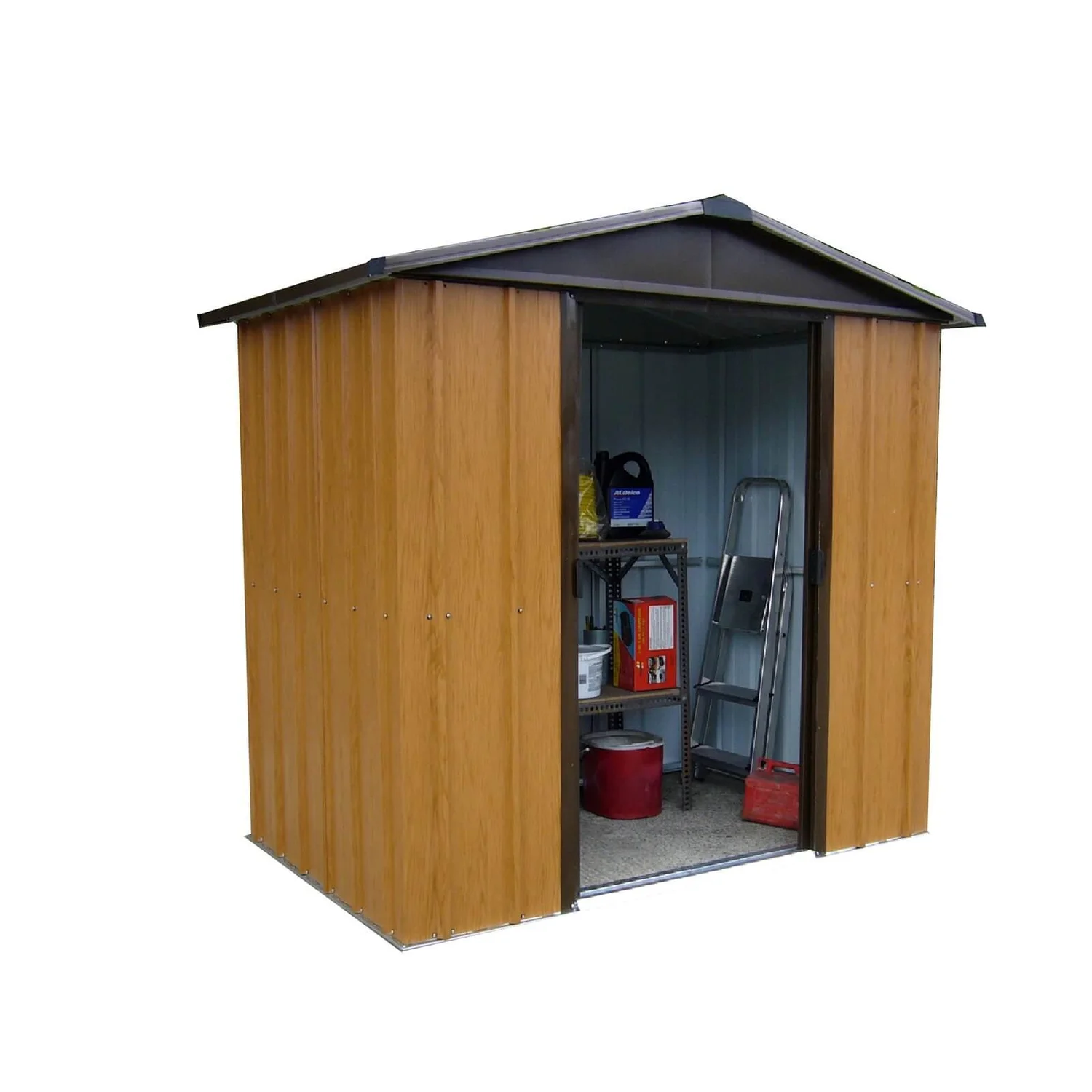 Yardmaster 6x4.5ft Wood Effect Shed (includes Steel Floor Frame Kit) 3 Yardmaster 6x4.5ft Wood Effect Shed (includes Steel Floor Frame Kit)