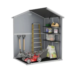 Keter Manor 6 X 5ft Outdoor Plastic Garden Storage Shed - Grey -Westland Shop 12840570 3345036178373146