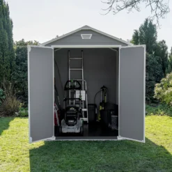 Keter Manor 6 X 8ft Outdoor Garden Apex Storage Shed - Grey -Westland Shop 12840573 2035036178812256