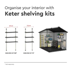 Keter Oakland 7.5 X 9ft Outdoor Garden Apex Storage Shed - Grey 21 Keter Oakland 7.5 X 9ft Outdoor Garden Apex Storage Shed - Grey -Westland Shop 12840578 1635036179845699