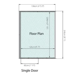 Country Living Southwell 8 X 4ft Premium Lean Too Greenhouse Painted + Installation - Aurora Green -Westland Shop 12876030 9025004010914840