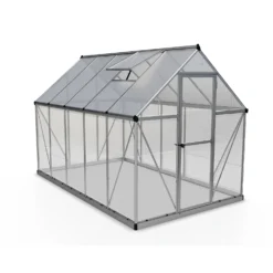 Palram Canopia Hybrid 6 X 10ft Silver Greenhouse