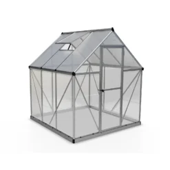 Palram Canopia Hybrid 6 X 6ft Silver Greenhouse