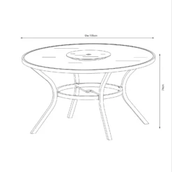 Misali 6 Seater Garden Dining Set -Westland Shop 12881492 5834948030746531