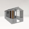 Country Living Grassthorpe 12 X 6ft Traditional Apex Greenhouse Combi Shed Painted + Installation - Thorpe Towers -Westland Shop 12881653 1954976288281881