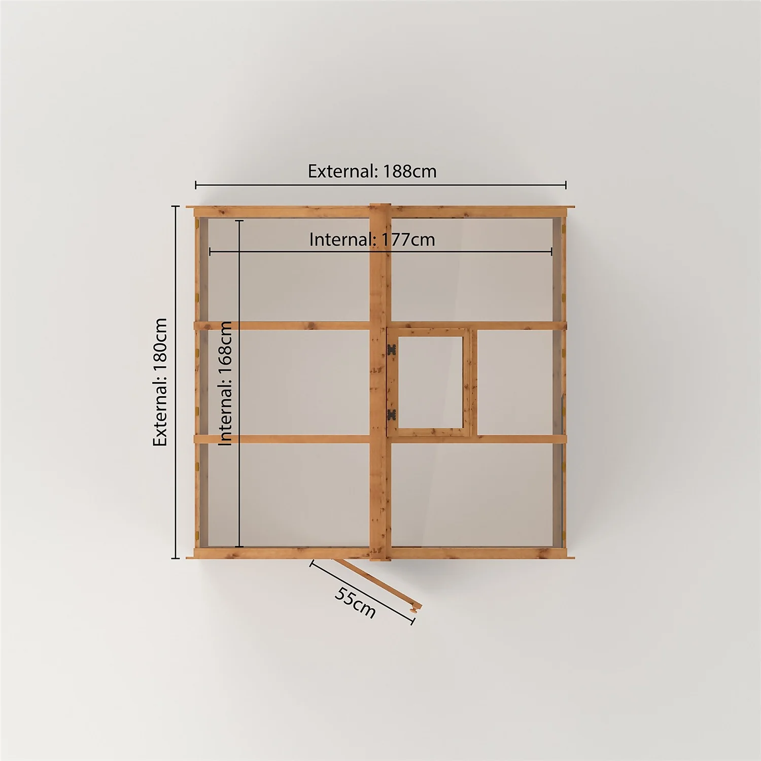 Country Living Kelham 6 X 6ft Traditional Greenhouse Painted + Installation - Thorpe Towers 7 Country Living Kelham 6 X 6ft Traditional Greenhouse Painted + Installation - Thorpe Towers - Image 5