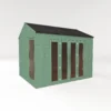 Country Living Hawksworth 10 X 8ft Summerhouse Painted + Installation - Aurora Green -Westland Shop 12881691 8245025527121576