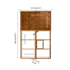 Country Living Grassthorpe 10 X 6ft Traditional Apex Greenhouse Combi Shed Painted + Installation - Aurora Green -Westland Shop 12881727 1234976288196015