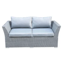 Bambrick 6 Seater Grey Rattan Garden Sofa Set -Westland Shop 12882317 4844931176823601