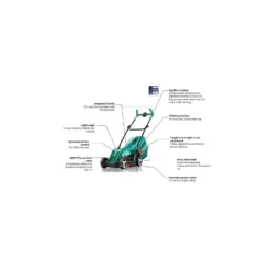 Bosch 1400W Rotak 37-14 Electric Lawn Mower - 37cm -Westland Shop 12883599 1924843325901372