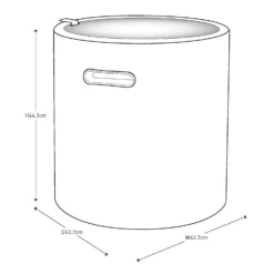 Keter Cool Stool Outdoor Ice Cooler Table 39L - Graphite -Westland Shop 12884590 6574864304895723