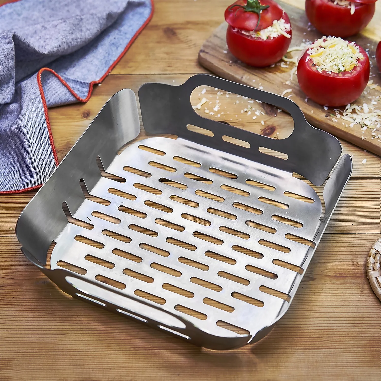 Fervor BBQ Grill Basket - 2 Pieces 4 Fervor BBQ Grill Basket - 2 Pieces - Image 2