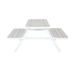 Picnic Bench - White & Grey -Westland Shop 12885210 1744853415530586