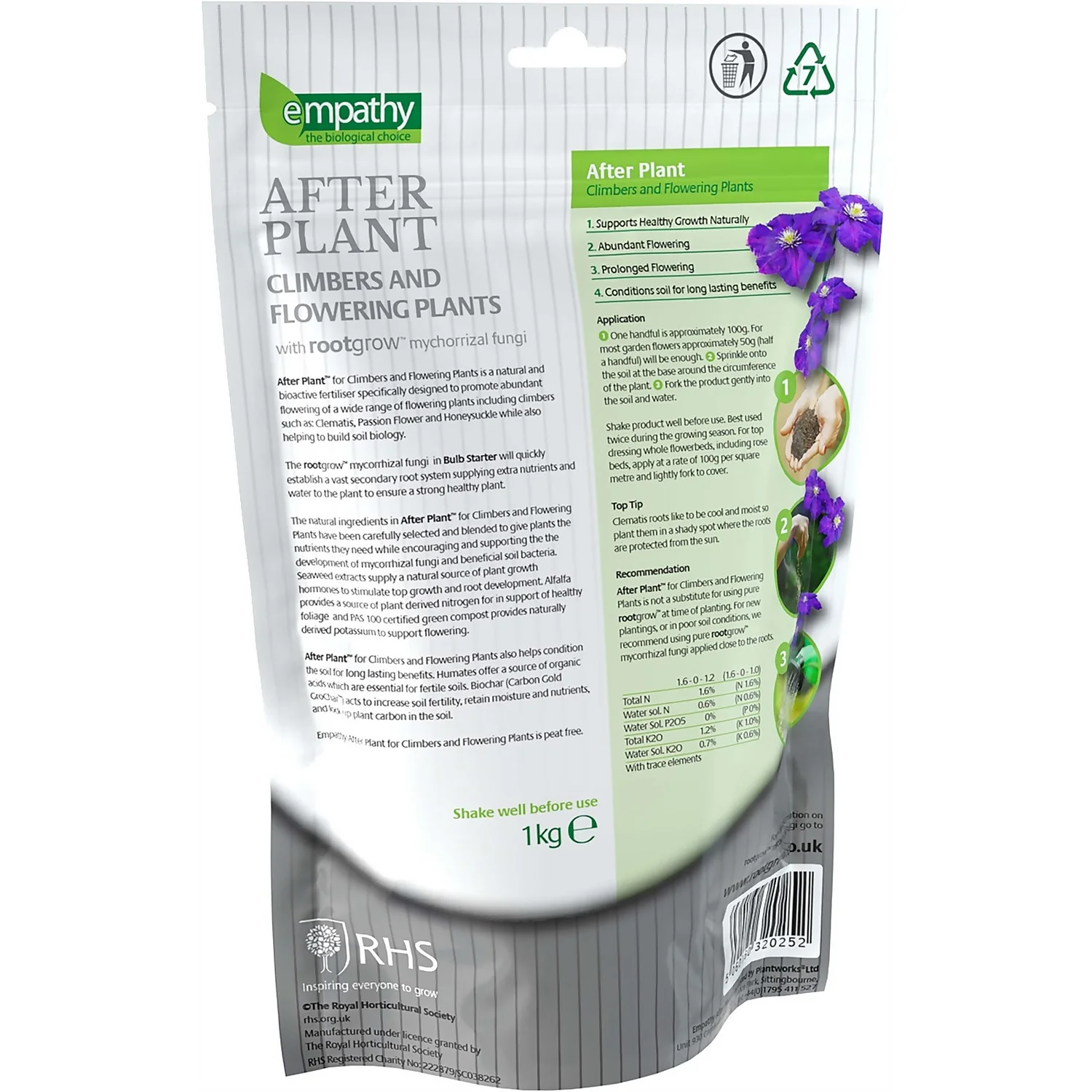 Empathy Rhs After Plant Climbers 1 Kg 4 Empathy Rhs After Plant Climbers 1 Kg - Image 2