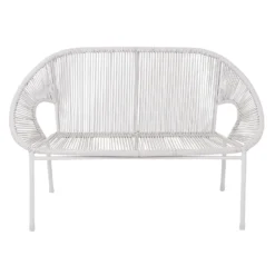 Homebase Acapulco 2 Seater Garden Bench - Grey -Westland Shop 12885516 3714843607975997