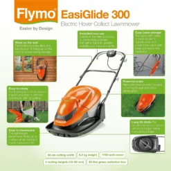 Flymo 1700W EasiGlide Electric Hover Lawn Mower - 30cm -Westland Shop 12885897 1864846118755047
