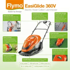 Flymo 1800W EasiGlide Electric Hover Lawn Mower - 36cm -Westland Shop 12885898 1874843592684055