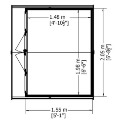 Shire Haddon Summerhouse - 7 X 5ft -Westland Shop 12887154 2004843280991276