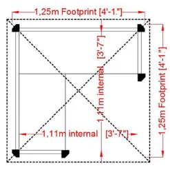 Shire Honeysuckle Corner Arbour - 4x4ft -Westland Shop 12887170 2754856509745751