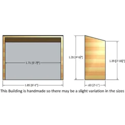 Shire Pent Shiplap Bike Store 6x3ft -Westland Shop 12887181 1604849862411178