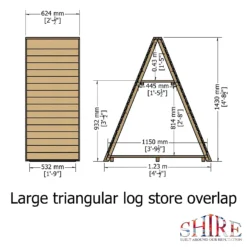 Shire Large Triangular Log Store 13 Shire Large Triangular Log Store -Westland Shop 12887195 9954851584676747
