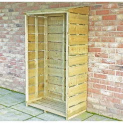 Shire Tall Wall Log Store - 3x1.5ft -Westland Shop 12887202 1464851593337372