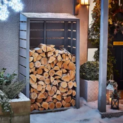 Shire Tall Wall Log Store - 3x1.5ft -Westland Shop 12887202 1504910901538437