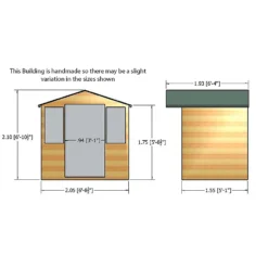 Shire Haddon Summerhouse (incl. Installation) - 7 X 5ft -Westland Shop 12887381 5274849863816144
