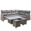 Mortimer Grey Rattan Garden Corner Sofa Set -Westland Shop 12887790 1864843688727621