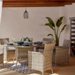 Florence 6 Seater Garden Dining Set -Westland Shop 12887800 3494929366860307