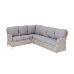 Florence Grey Rattan Effect Garden Corner Sofa Set -Westland Shop 12887809 5834843689783909