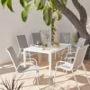 Malindi 6 Seater Garden Dining Set - Grey -Westland Shop 12887812 1144843280529303