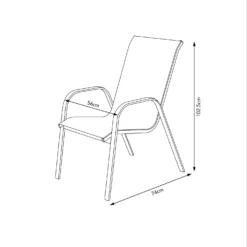 Malindi 6 Seater Garden Dining Set - Grey -Westland Shop 12887812 3374947969778299