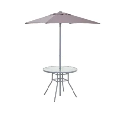 Andorra 4 Seater Garden Dining Set With Parasol -Westland Shop 12887989 1114843691022435