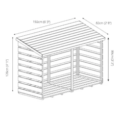 Mercia (Installation Included) Double Log Store -Westland Shop 12888117 2835028837810777