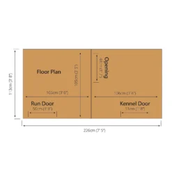 Mercia 8 X 4 Dog Kennel & Run -Westland Shop 12888138 1234843831092825