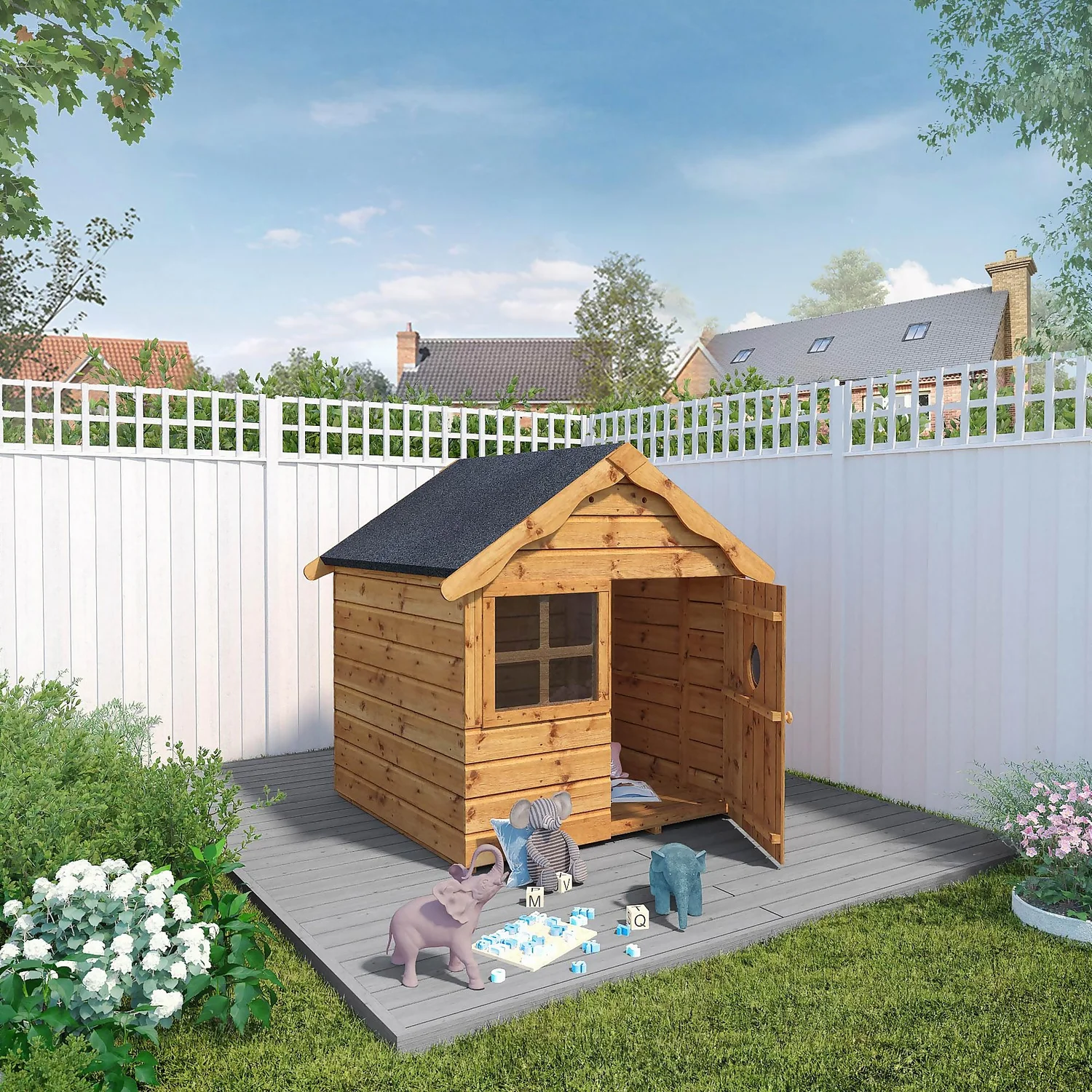 Mercia 4 X 4ft Snug Wooden Playhouse - Installation Included 4 Mercia 4 X 4ft Snug Wooden Playhouse - Installation Included - Image 2