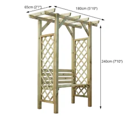 Mercia Pergola Seated Arbour -Westland Shop 12888303 1084884721489659