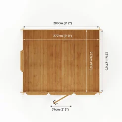 Mercia 3 X 2.5m 19mm Log Cabin -Westland Shop 12888307 1655023719255600