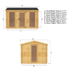 Mercia 3.5 X 3m 19mm Log Cabin -Westland Shop 12888468 1485023718562129