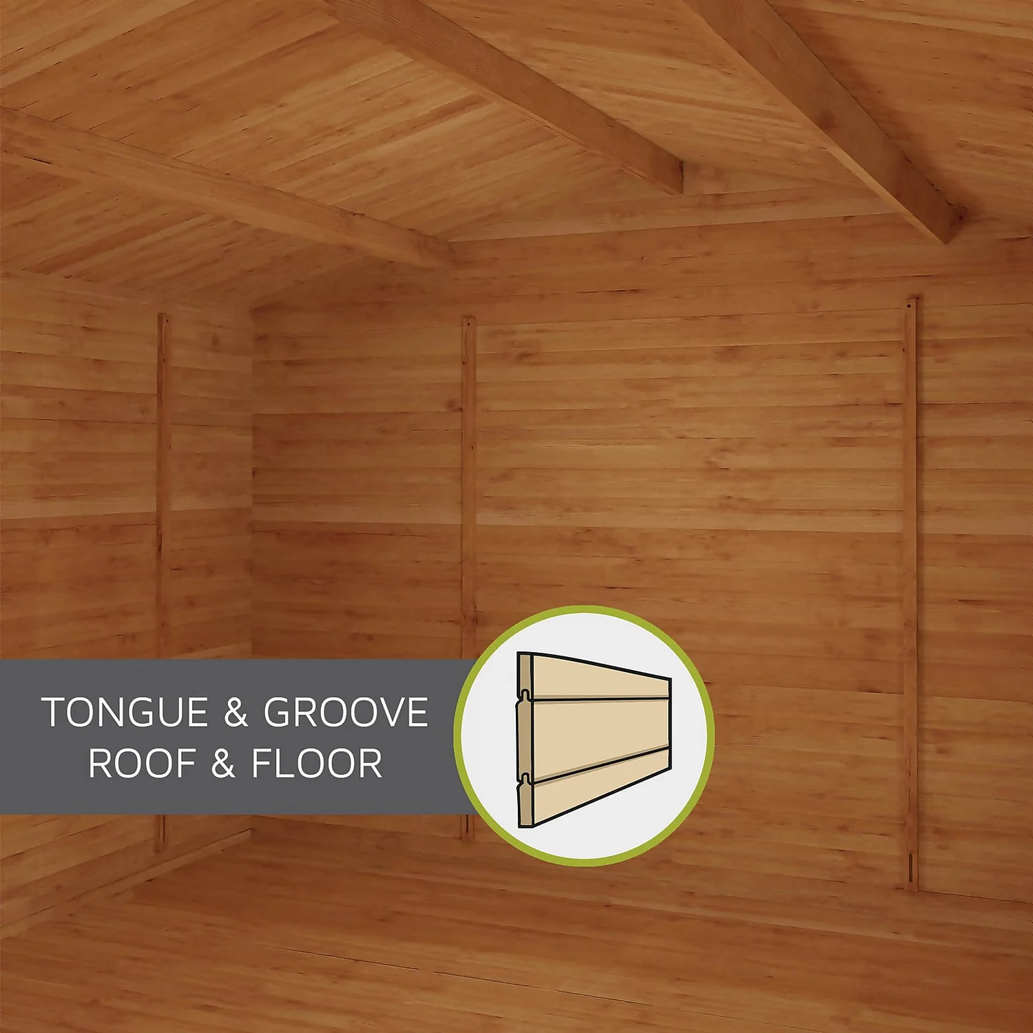 Mercia 4 X 3m 19mm Log Cabin 10 Mercia 4 X 3m 19mm Log Cabin - Image 8