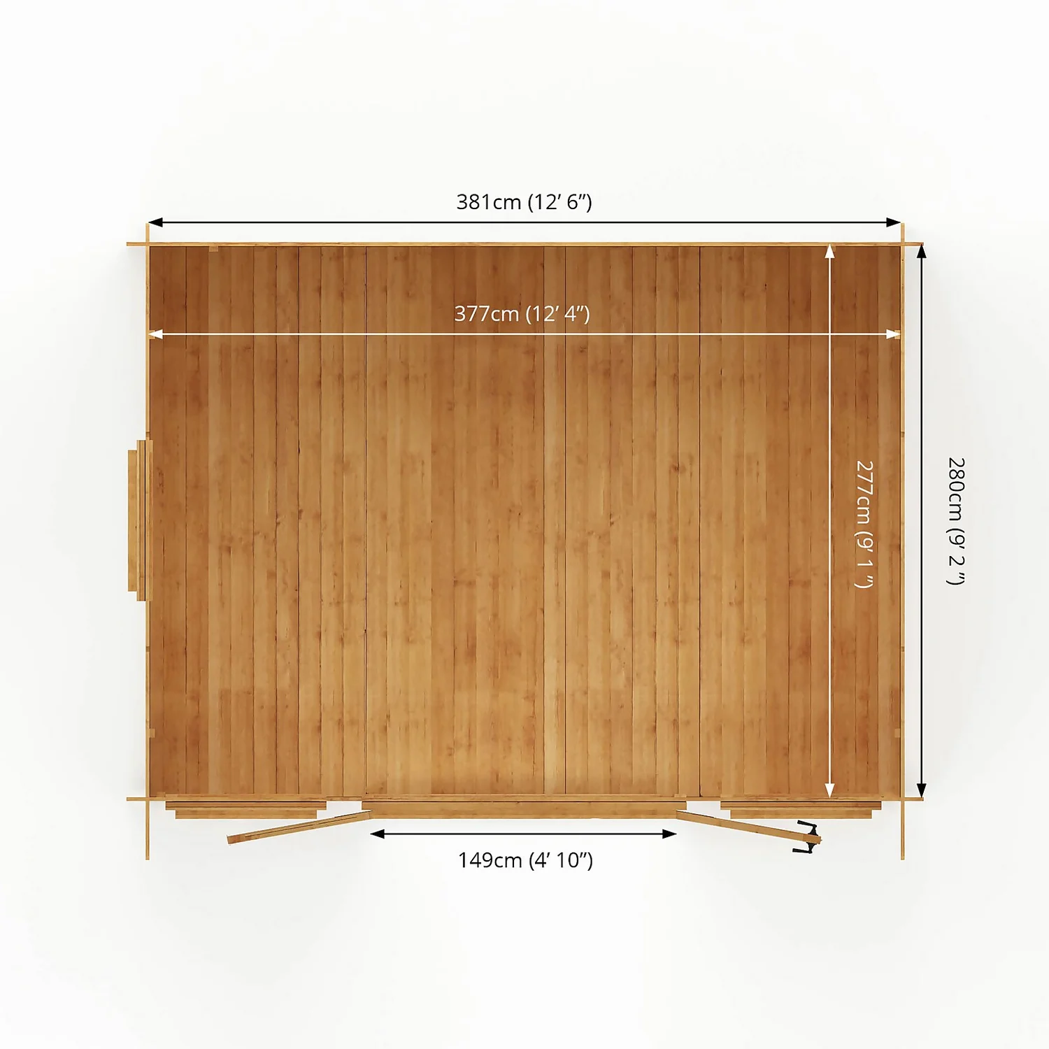 Mercia 4 X 3m 19mm Log Cabin 12 Mercia 4 X 3m 19mm Log Cabin - Image 10