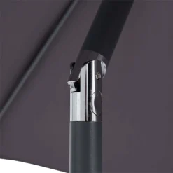 None 2.1m Crank & Tilt Parasol Dark Grey - Dia. 38mm -Westland Shop 12888560 2074843674185979