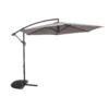 None 3m Overhanging Parasol - Light Grey