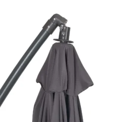 3m Overhanging Parasol - Dark Grey -Westland Shop 12888567 1604966185535941