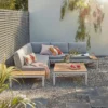 Spirit Metal Garden Corner Sofa Set - Grey -Westland Shop 12889918 8284846180990773