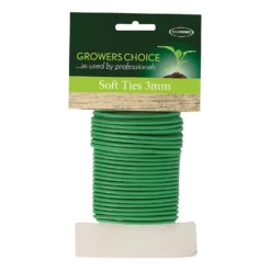 Gardeners Choice Green Soft Ties - 7mm X 5m