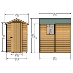 Shire 6 X 4ft Shed Shetland Shiplap -Westland Shop 13082805 1864862497293978
